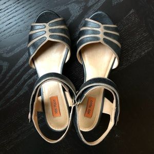 Miz Mooz Corbin Black Heeled Sandals